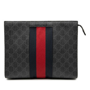 Pre-Loved Gucci GG Supreme Web Clutch